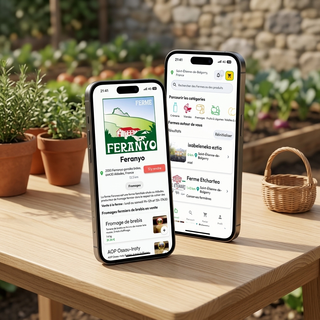 L'application FarmUni sur iPhone